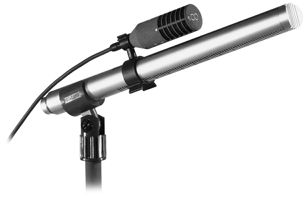 Abb. 5: Rohr-Richtmikrofon mit aufgesetztem Mikrofon mit Acht-Charakteristik für MS-Technik.